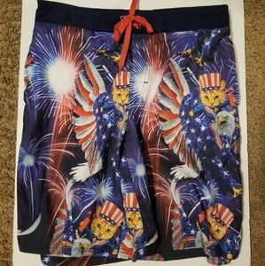 Spirit of America/Cats&Eagles swimming trunks/Sz M